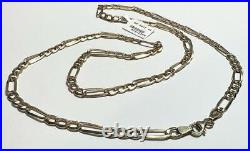 9ct yellow gold Figaro chain 5.5g