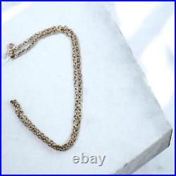 9ct yellow gold belcher chain 16 inches