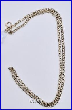 9ct yellow gold belcher chain 16 inches