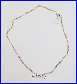 9ct yellow gold belcher chain 16 inches