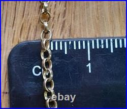 9ct yellow gold belcher chain 16 inches