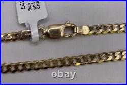 9ct yellow gold chain 62cm 14.3g