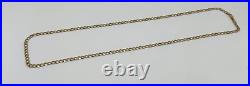 9ct yellow gold curb chain 10.3 grams 24 inches 2.9mm wide Hallmarked