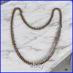 9ct yellow gold curb chain. 18 inches. 8.3G