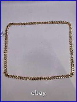 9ct yellow gold curb chain. 18 inches. 8.3G