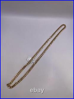 9ct yellow gold curb chain. 18 inches. 8.3G