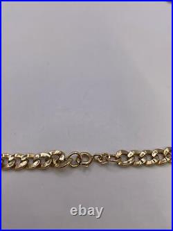 9ct yellow gold curb chain. 18 inches. 8.3G