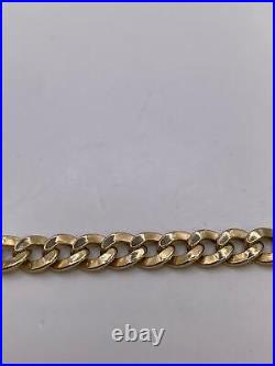 9ct yellow gold curb chain. 18 inches. 8.3G