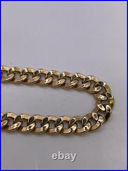 9ct yellow gold curb chain. 18 inches. 8.3G