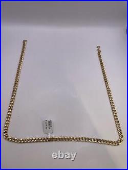 9ct yellow gold curb chain. 18 inches. 8.3G