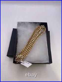 9ct yellow gold curb chain. 18 inches. 8.3G