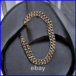 9ct yellow gold curb chain 24.5inches 28.2g