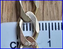 9ct yellow gold curb chain 24.5inches 28.2g