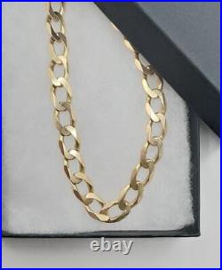 9ct yellow gold curb chain 24.5inches 28.2g