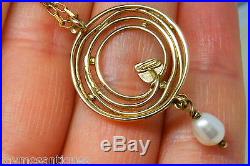 9k gold 9ct yellow gold Ola Gorie Celtic pendant signed OMG & 9ct gold chain
