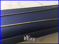 A Beautiful 19 1/2 Hallmarked Solid 9ct Gold Chain / Necklace Boxed