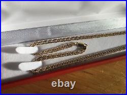 A Beautiful Heavy 22 Hallmarked Solid 9ct Gold Chain / Necklace Boxed