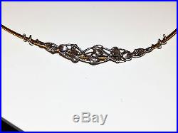 A EARLY CLOGAU 9CT GOLD TREE OF LIFE NECKLACE 17 LONG 8.9g