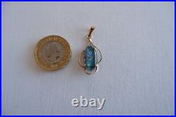 A Fine Quality 9ct Gold Fire Opal Pendant C1980's, 1.68 G, Charming