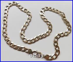 A HEAVY SOLID 9ct GOLD 39.8g 22 INCH CURB CHAIN