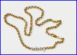 A SOLID 9ct GOLD 21 23.6g 5mm BELCHER LINK CHAIN