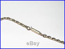 ANTIQUE 29 inch VICTORIAN 9ct GOLD NECKLACE CHAIN LONG GUARD TYPE CHAIN 11.1g