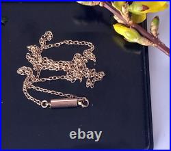 ANTIQUE 9CT FINE GOLD CHAIN IN GOOD CONDITION WEIGHS 0.9 grams