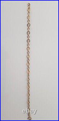 ANTIQUE 9CT GOLD SOLID LINK CHAIN, CHESTER HALLMARK. 4.418g