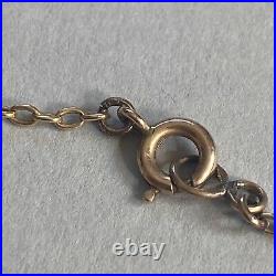 ANTIQUE VINTAGE 9ct GOLD CULTURED SEED PEARL NECKLACE CHAIN 17.5