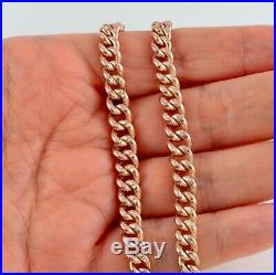 Antique 9Ct Rose Gold Double Albert Watch Chain / Necklace 17 3/4'