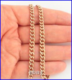 Antique 9Ct Rose Gold Graduated Double Albert Watch Chain / Necklace 17 Inches