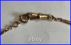 Antique 9ct/ 375 Gold Albert Chain 36 cm/ 7.91 gms