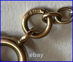 Antique 9ct/ 375 Gold Albert Chain 36 cm/ 7.91 gms