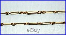 Antique 9ct Gold Necklace / Chain. Barrel Clasp