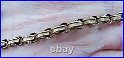 Antique 9ct Rose Gold Double Albert Chain/T Bar/Dog Clip -Stamped 9ct -Different