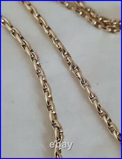 Antique 9ct Yellow Gold Muff / Guard Chain. Circa 1910.20's