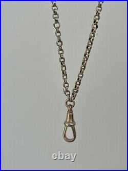 Antique 9ct Yellow Gold longguard chain necklace