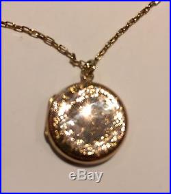 Antique Rose Gold Locket And 9ct Gold Chain