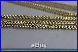 Antique Victorian 9Ct Gold Guard / Muff Chain Necklace 45.1g