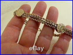 Antique Victorian 9ct Gold Albertine Chain Bracelet 8'