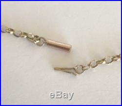 Antique Victorian 9ct Gold Barrel Clasp Belcher Necklace Chain 2.8 grams