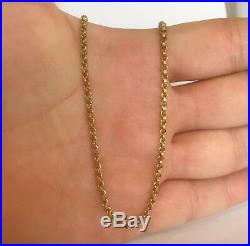 Antique Victorian 9ct Gold Barrel Clasp Fancy Link Belcher Necklace Chain 7.6g