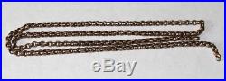 Antique Victorian 9ct Gold Curb / Belcher Chain. Needs Clasp & Loop