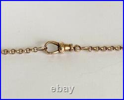 Antique Victorian 9ct Rose Gold / Belcher Necklace Chain / 8.1 grams / 24 inch