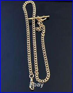Antique Victorian 9ct yellow gold Albert chain, watch chain