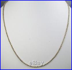 Antique Victorian Chunky 9ct Gold Belcher Chain Necklace Barrel Clasp 53cm 5.6g