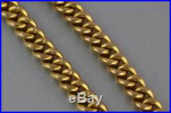 Antique Victorian Heavy Solid 9Ct Gold Double Albert Watch Chain 45g