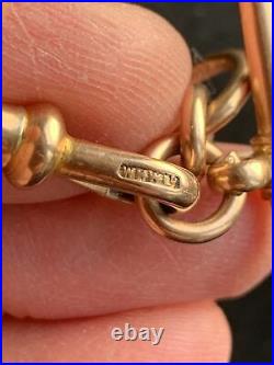 Antique Victorian Solid 9ct Rose Gold Albert Watch Chain 51.6g