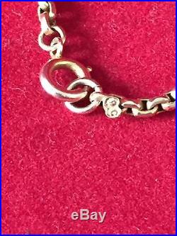 Antique /vintage Victorian Style 9ct Gold Belcher Quality Necklace 46cm Long