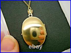 BNWOT 9ct Gold Opening Locket & 9ct 16 Gold Chain